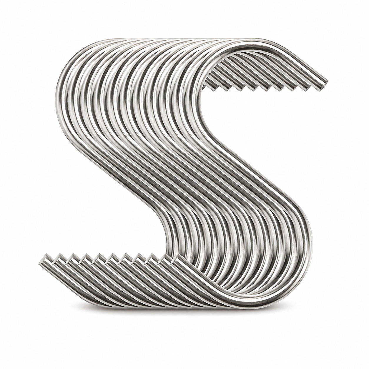 S-förmiger Kleiderbügel aus Metall