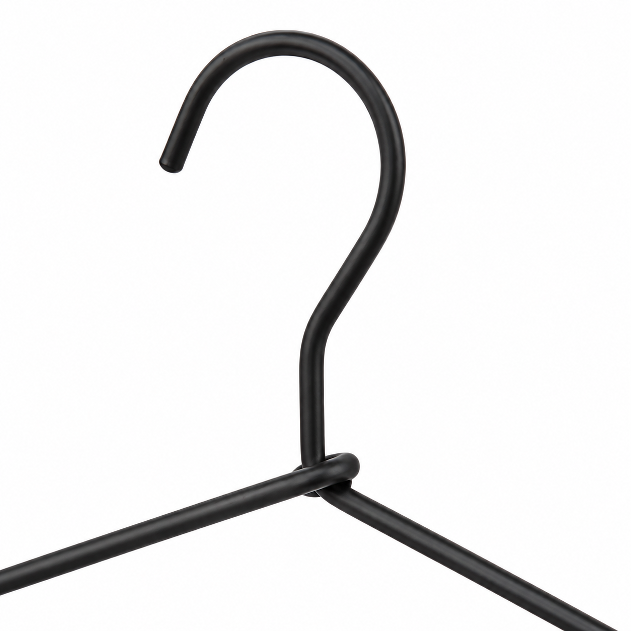 Schwarzer Metall-Kleiderbügel – Produktansicht 3