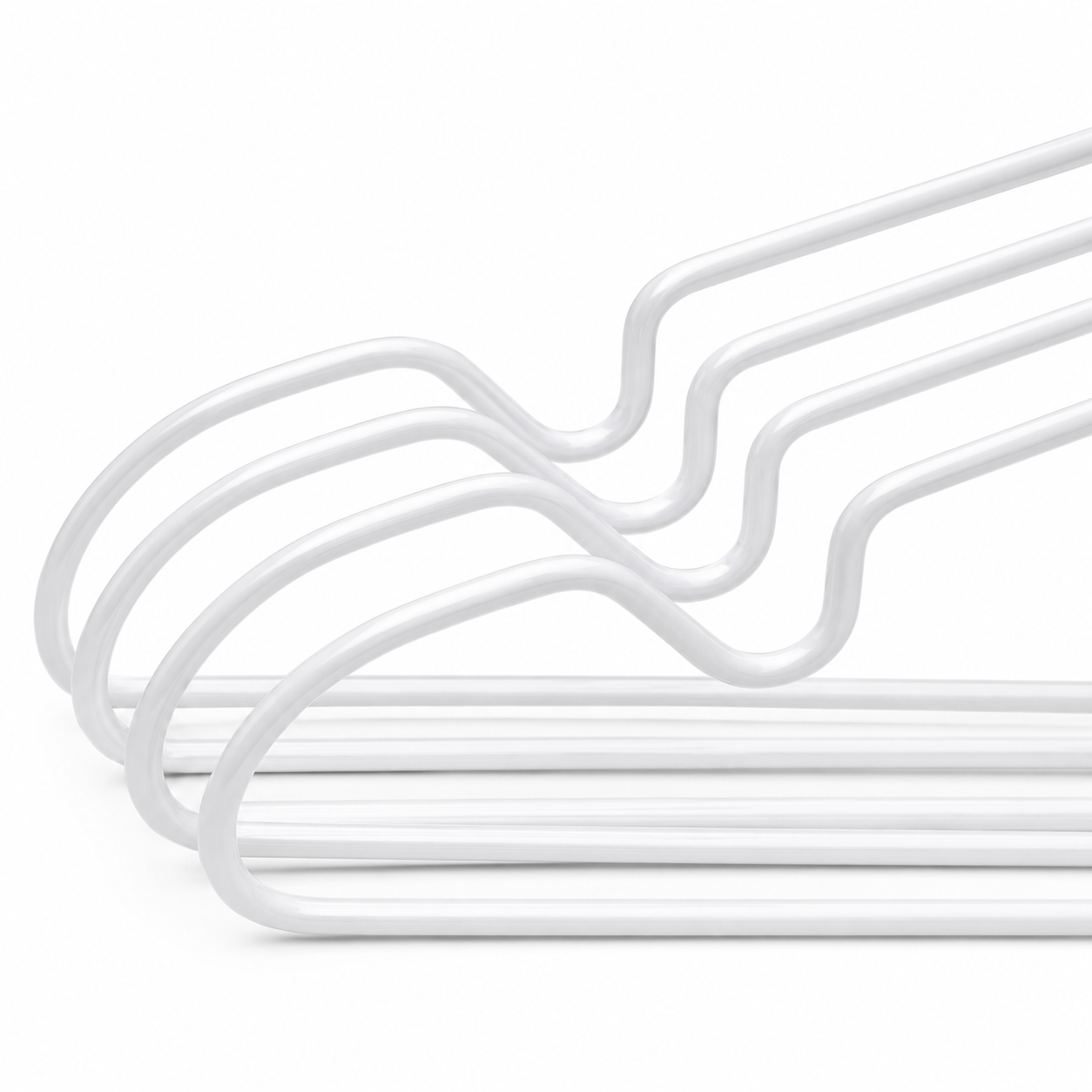 Silberfarbener Bügel aus Metall – Produktansicht 3