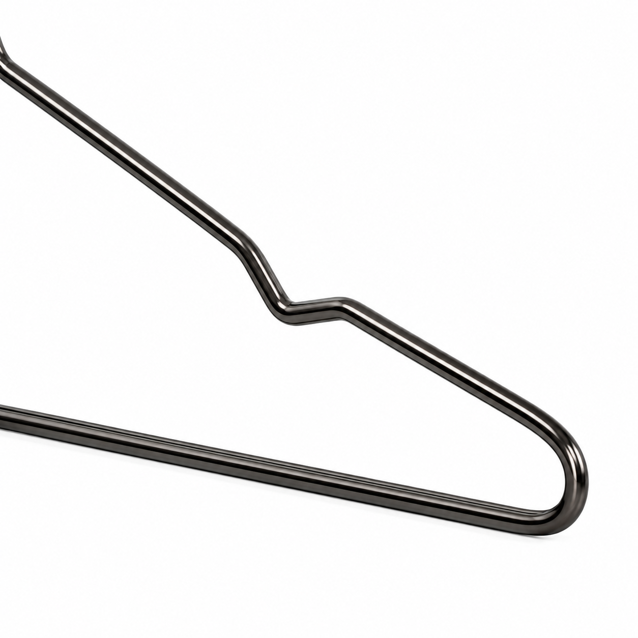 Goldfarbener Metall-Kleiderbügel aus starkem Draht – Produktansicht 3