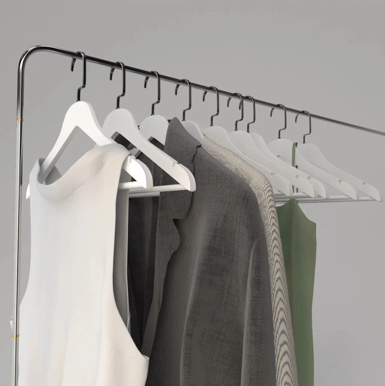 Holz-Kleiderbügel für Mäntel und Hosen – Produktansicht 4
