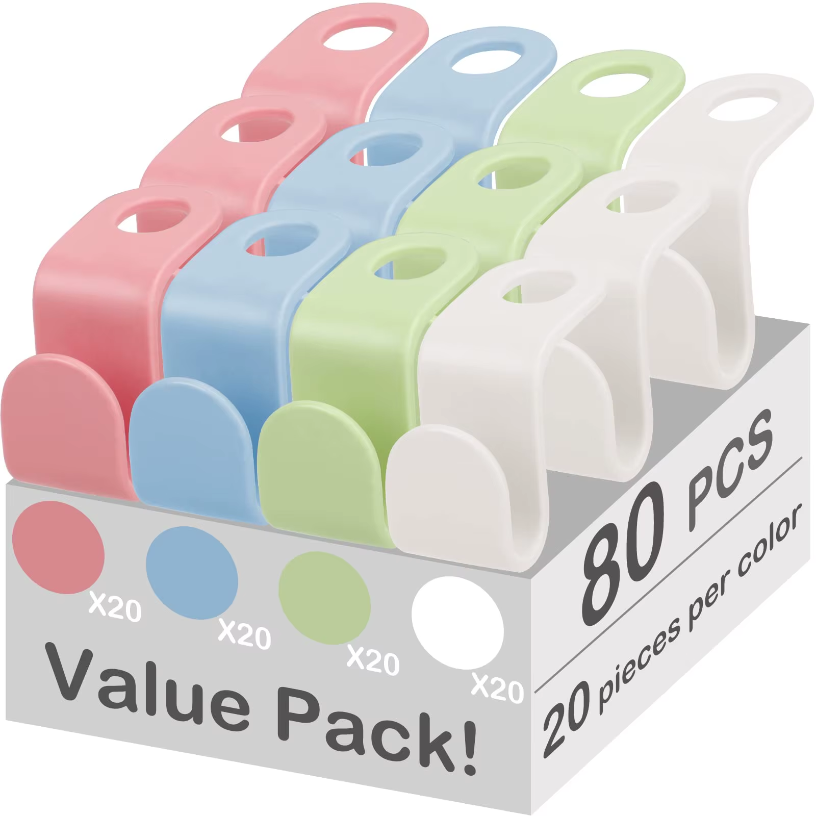 Closet Organizer Space-Saving Plastic Hanger