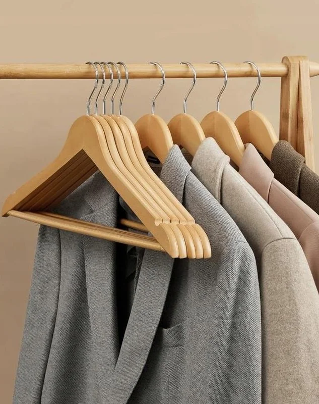 Natural Wood Dress & Trouser Hanger thumbnail 4