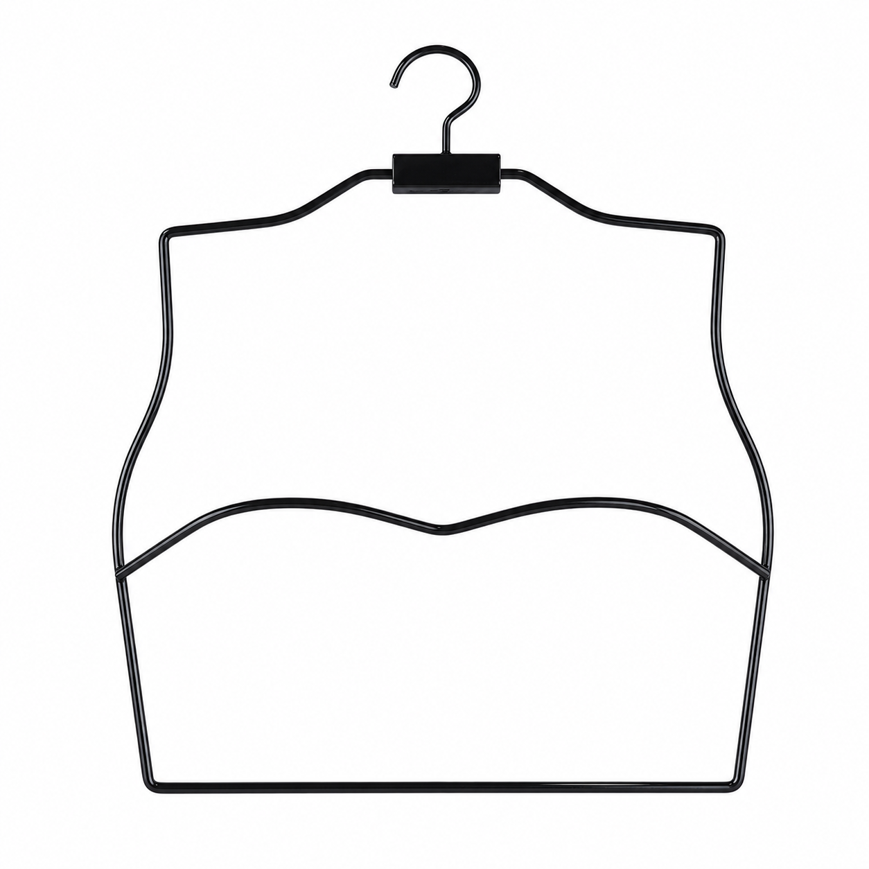 Metall-Kleiderbügel in Schwarz und Weiß