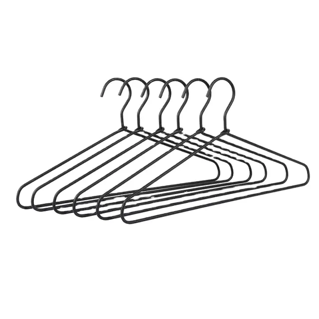 Schwarzer Metall-Kleiderbügel – Produktansicht 4