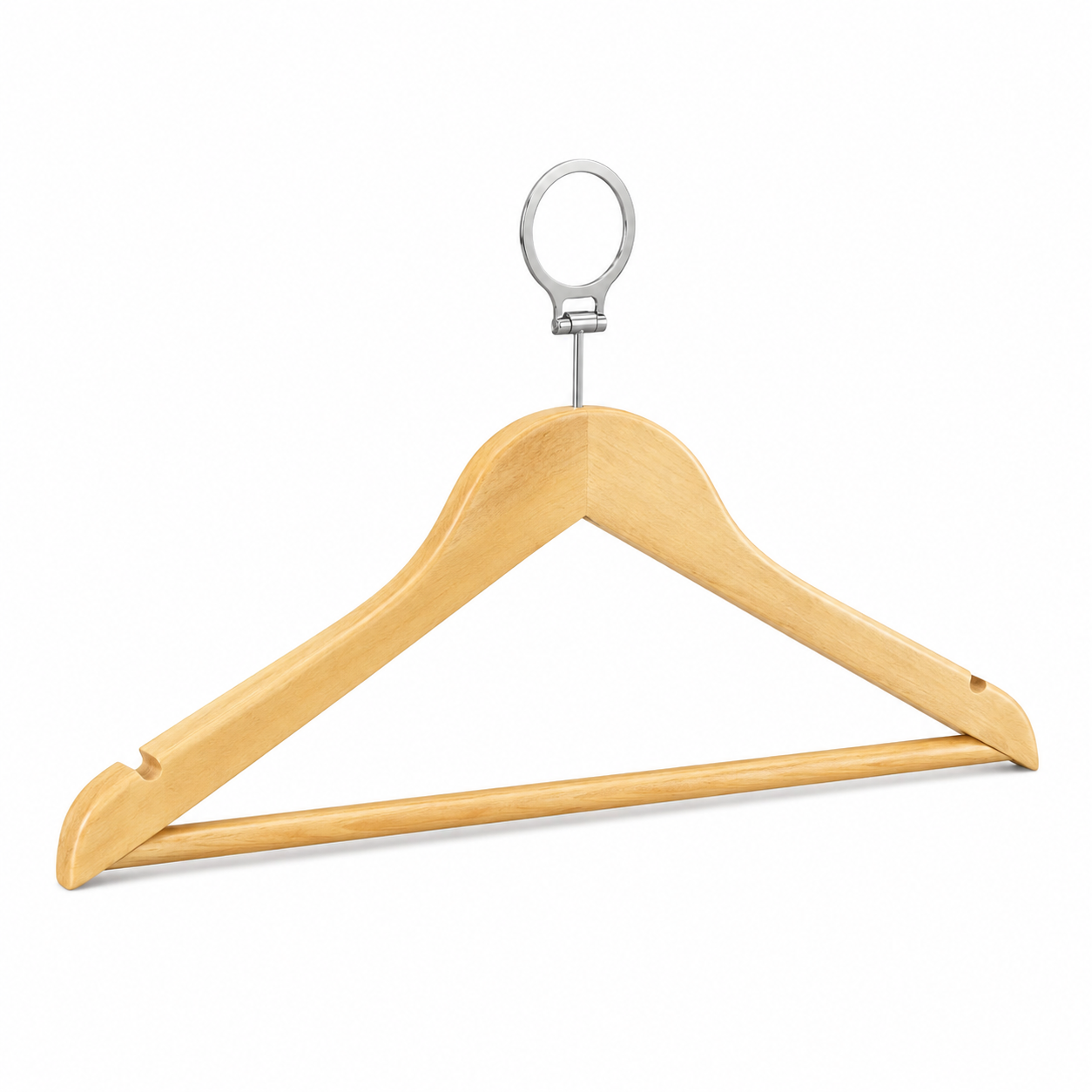 Anti Theft Wood Hotel Wooden Hanger