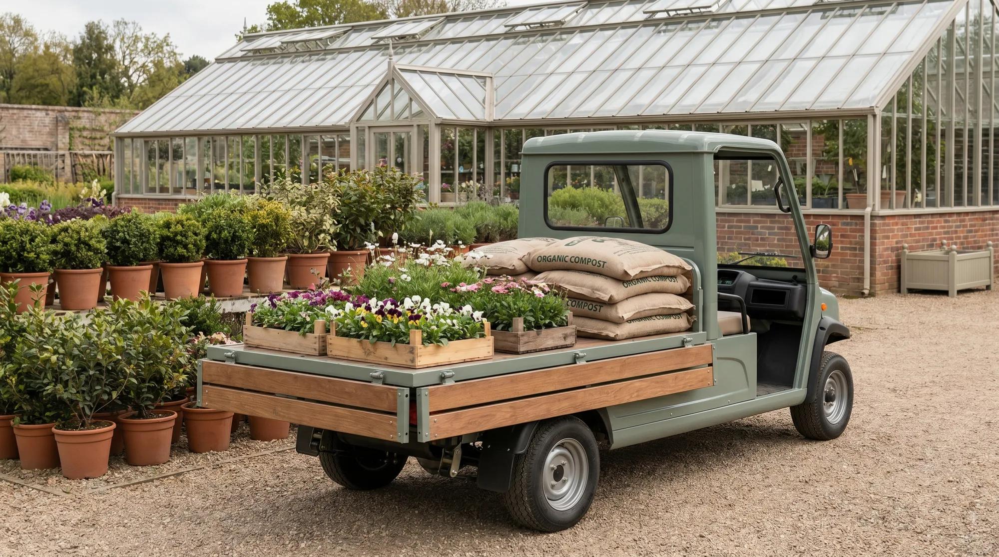 Electric buggies for garden centres and nurseries