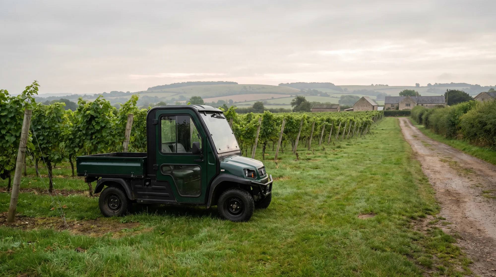 Electric buggies for vineyards and wineries