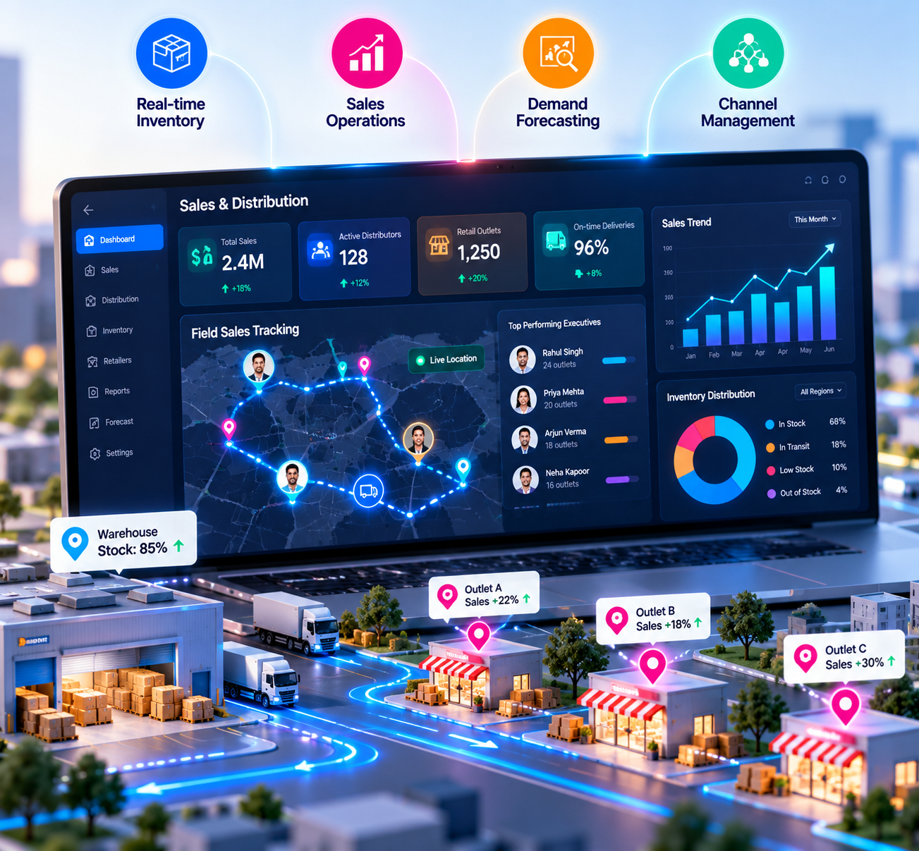Sales Tracking & Distributor Management