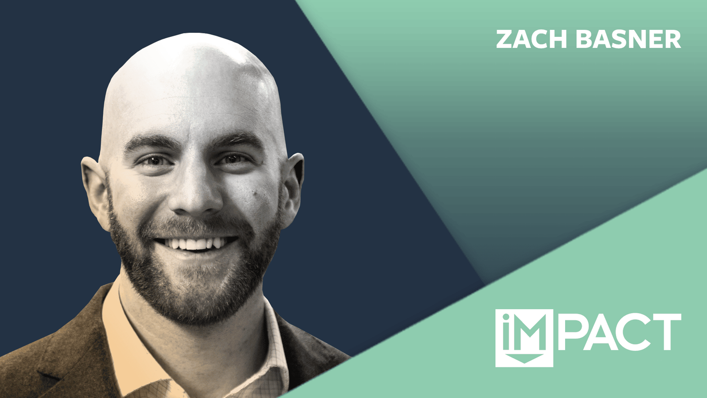 Zach Basner title card with the IMPACT logo