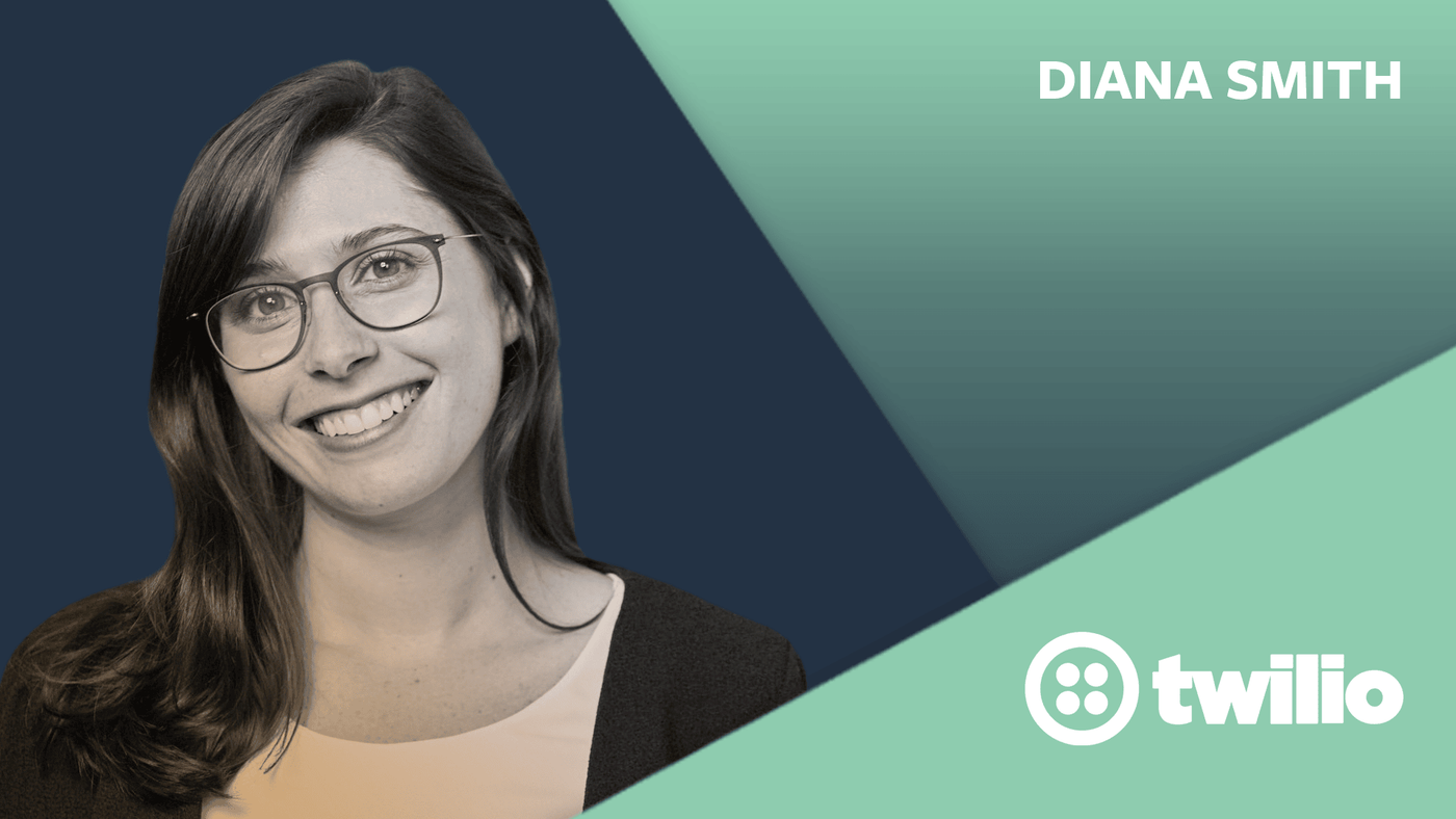 Podcast guest card for Diana Smith of Twilio