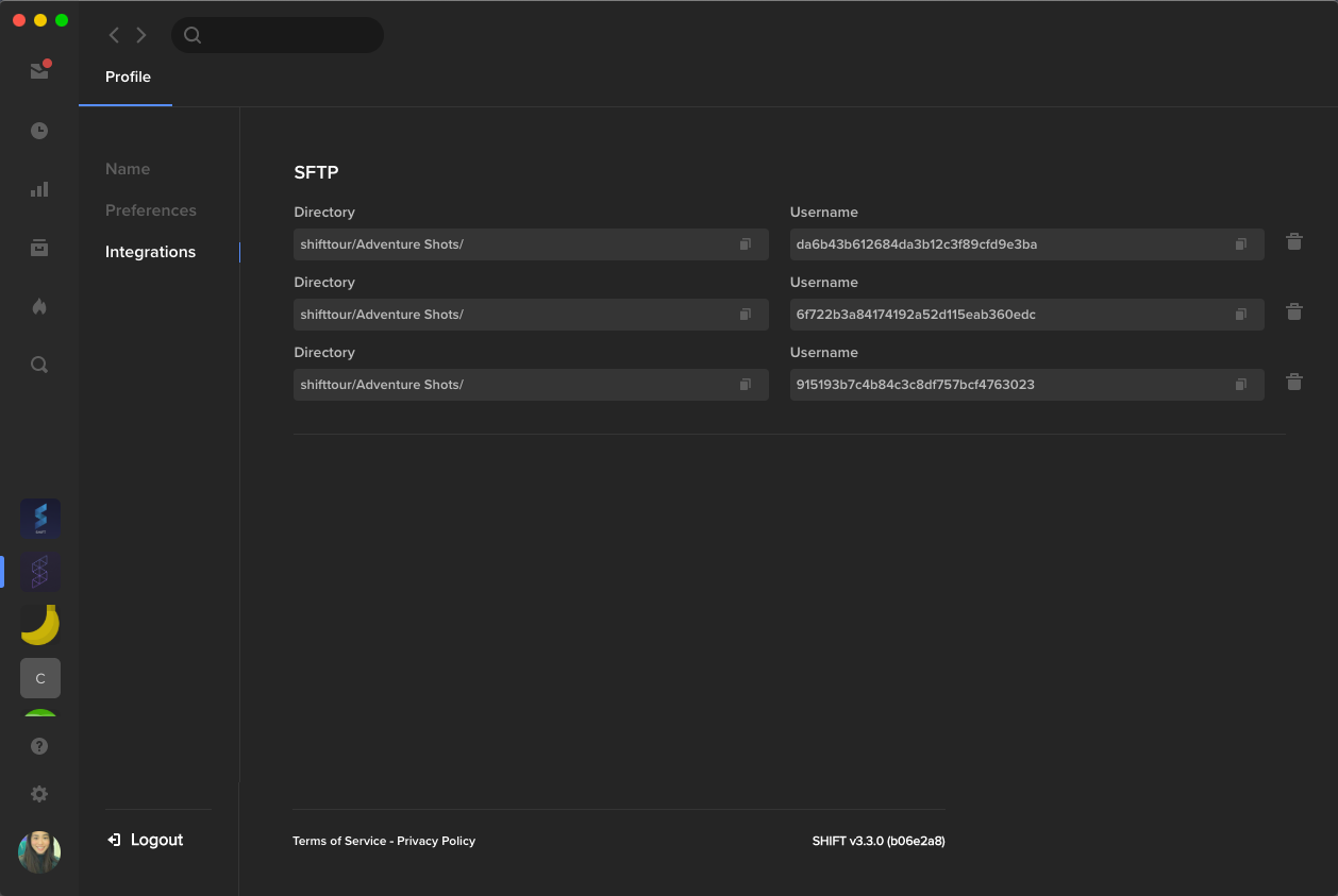 Profile integrations