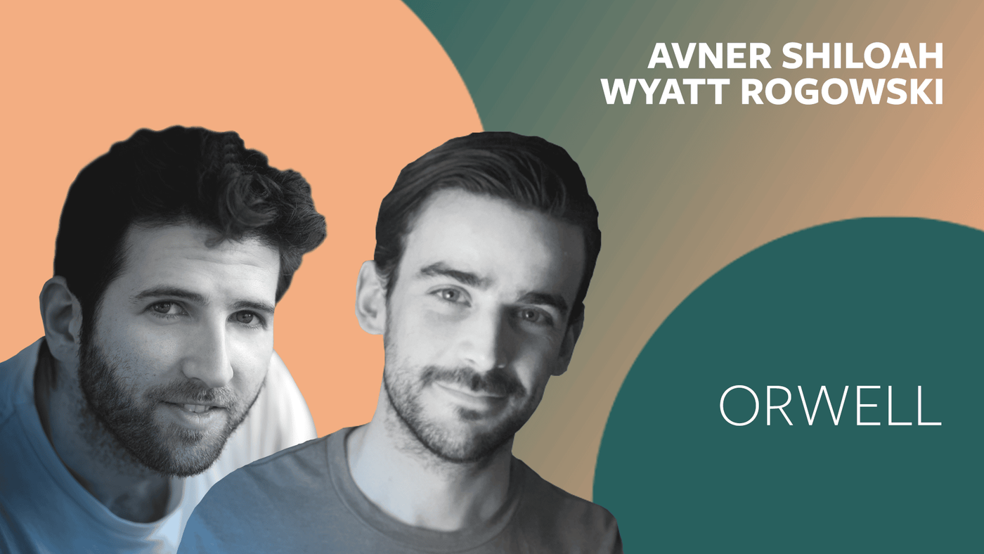In Conversation title card: Avner Shiloah and Wyatt Rogowski, Orwell