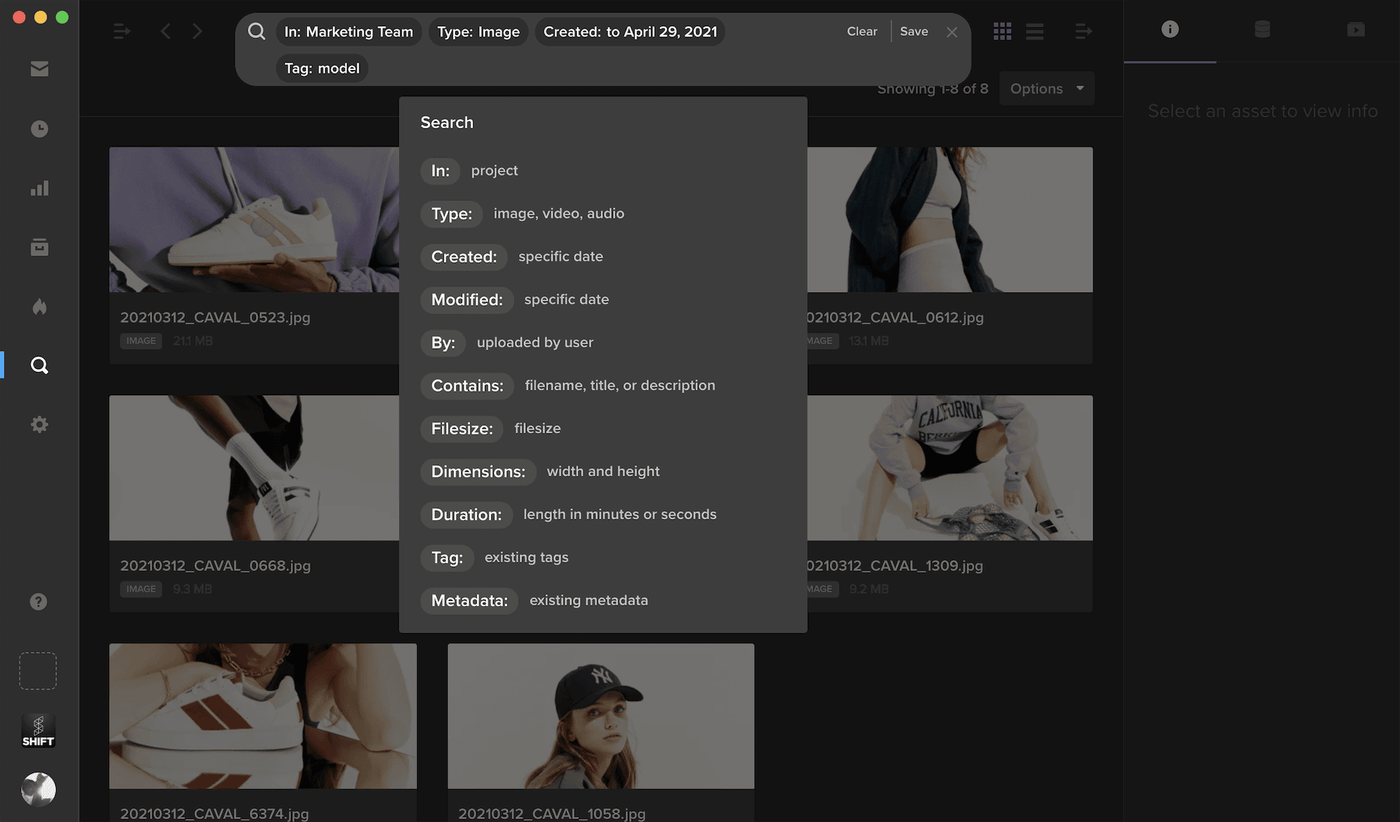 Example demonstrating how CAVAL uses tagging within Shift.