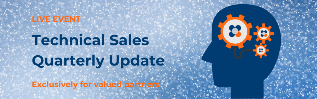 Live event banner: Technical Sales Quarterly Update, exclusively for valued partners