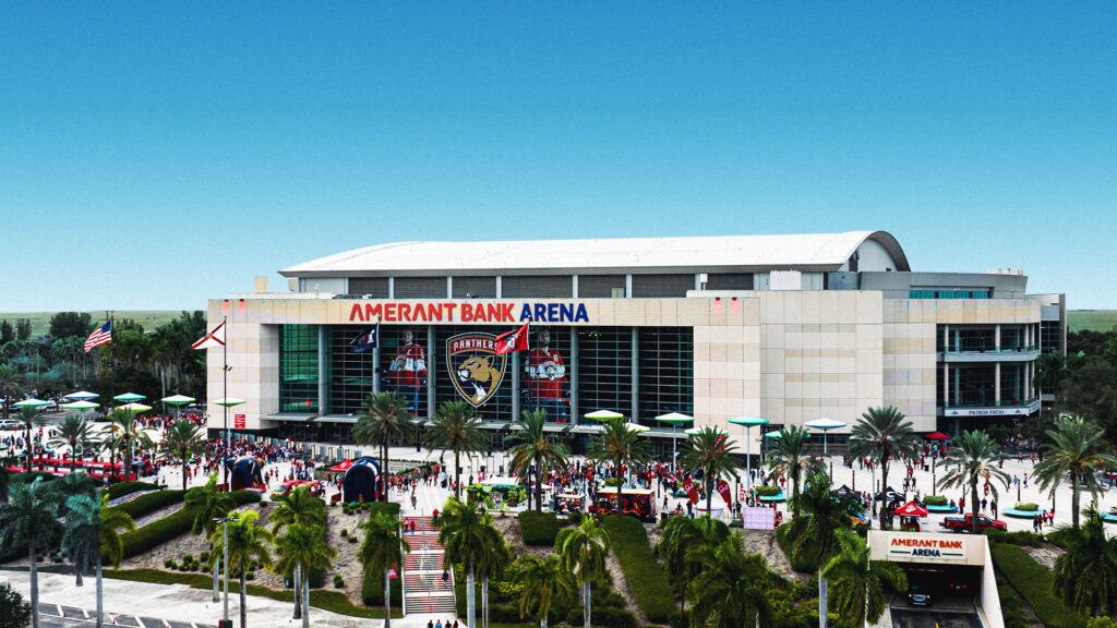 Amerant Bank Arena in Sunrise, Florida, home of the Florida Panthers