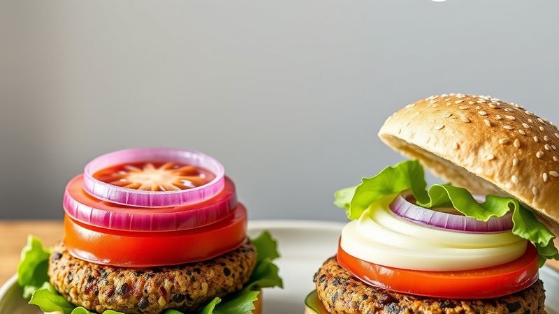 Comparison of Amy's and Dr. Praeger's plant-based burgers.