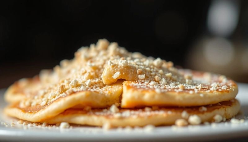 Dettaglio texture di Pancake Mix Proteici.
