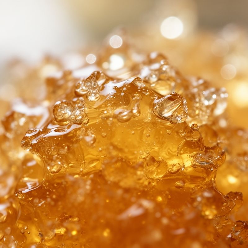 Close-up detail showing the texture of Glucose-Fructose Syrup.