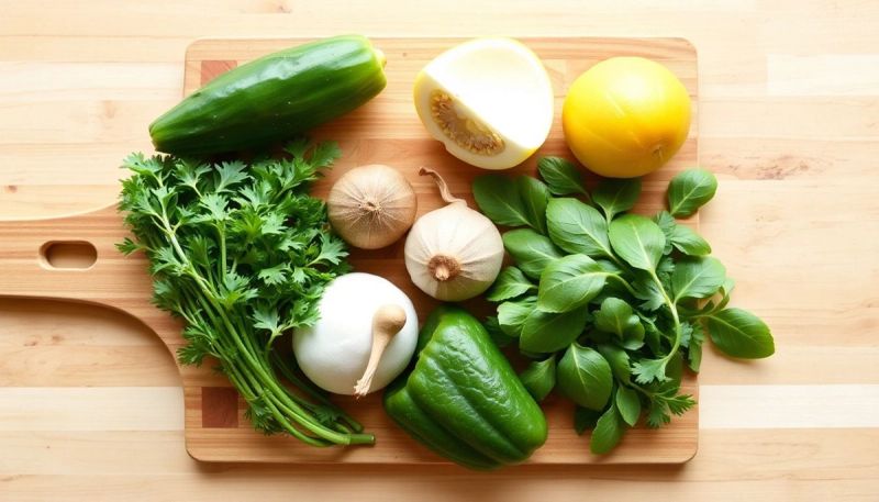 Ingredienti freschi per Glutammato monosodico.