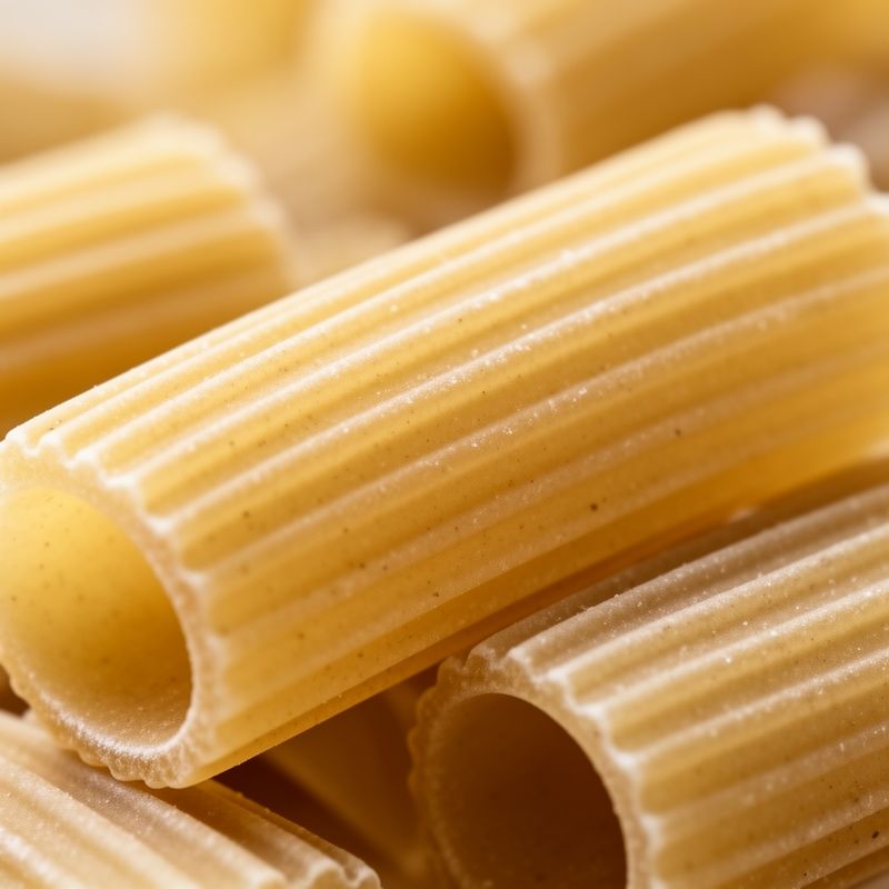 Dettaglio della superficie rigata delle pipette, ideale per trattenere il sugo