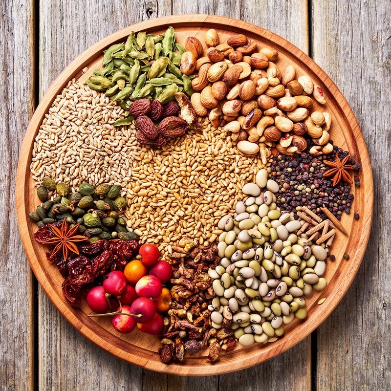 Fresh ingredients for homemade Canned Legumes.