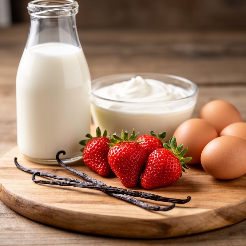 Ingredienti freschi e naturali utilizzati per il gelato artigianale