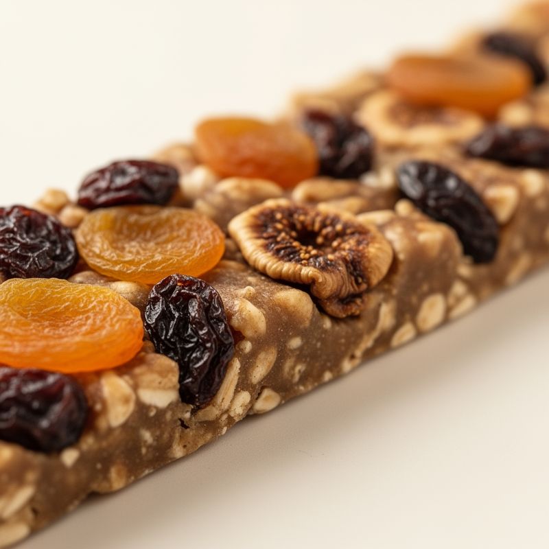 Energy Bars with Dried Fruit - detail