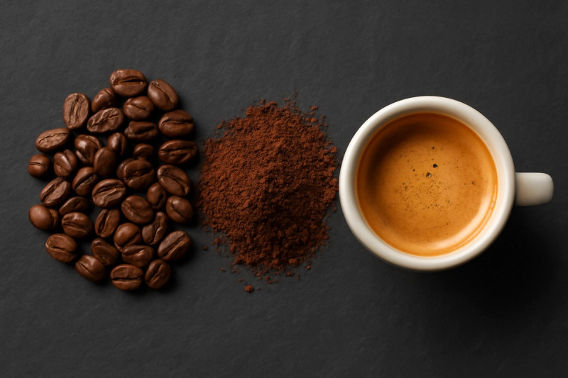 AI-generated illustration: Folgers vs Peet's: Coffee, Aroma, and Intensity - ingredients