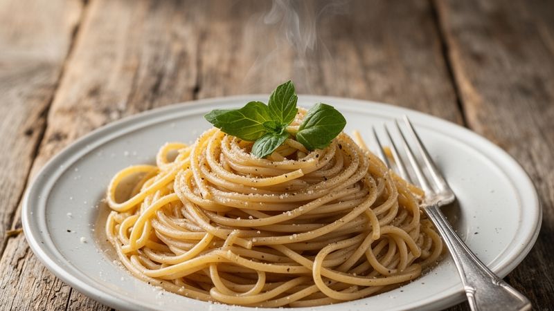 Barilla whole‑grain spaghetti ready to be enjoyed, captured in a Bon Appétit‑inspired setting.