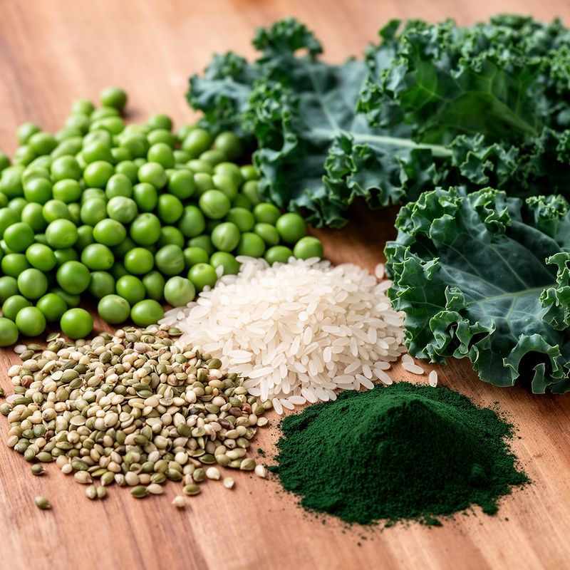 Ingredienti grezzi alla base delle proteine vegetali