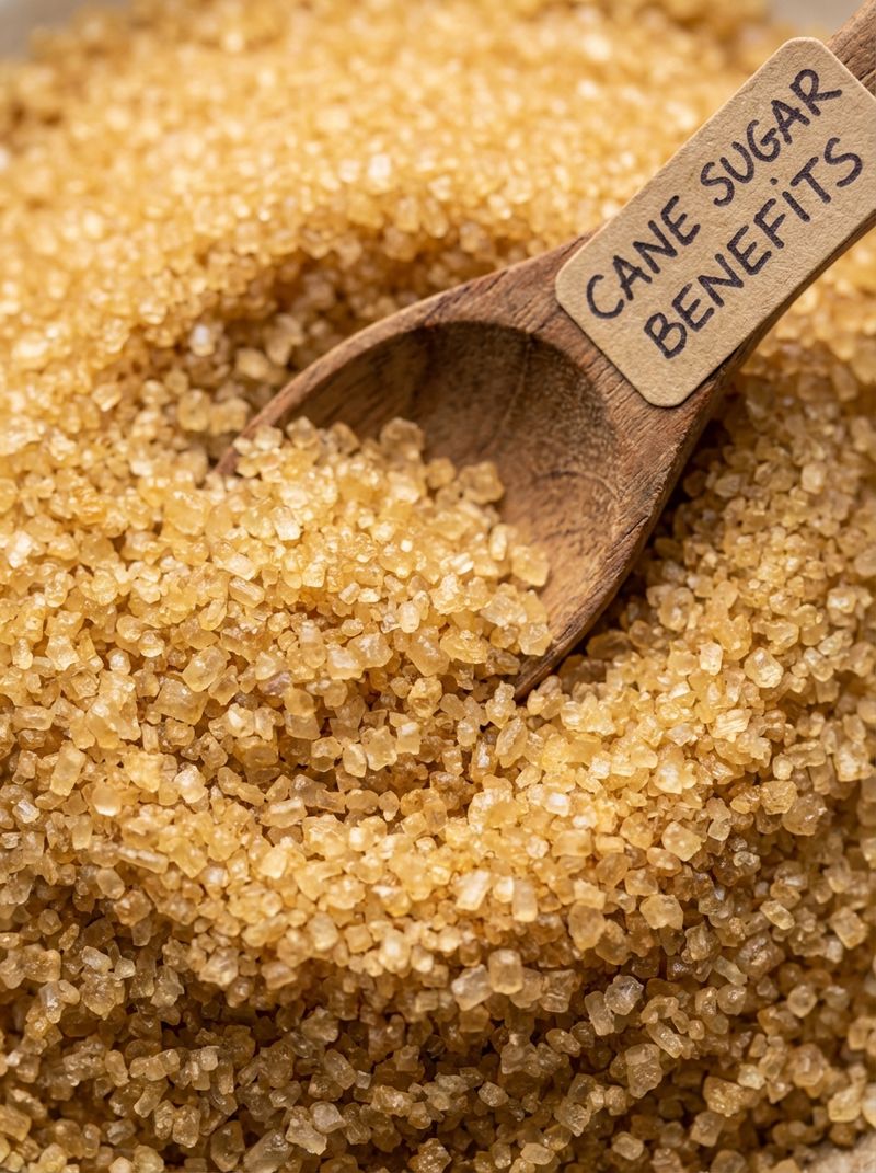 Close-up detail showing the texture of Cane Sugar Benefits.