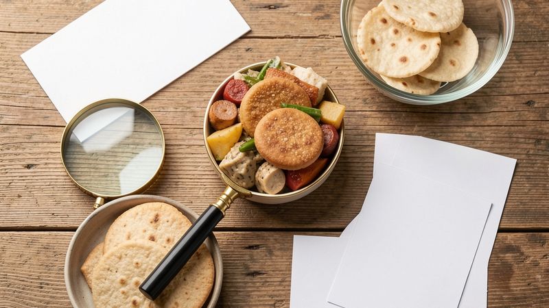 Rappresentazione visiva con ingredienti freschi relativi a Yomo Bevanda di Avena: scopri gli zuccheri nascosti sull'etichetta. (Immagine generata con IA)
