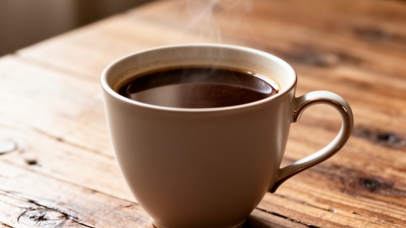 Una tazza di caffè di cicoria pronto da gustare