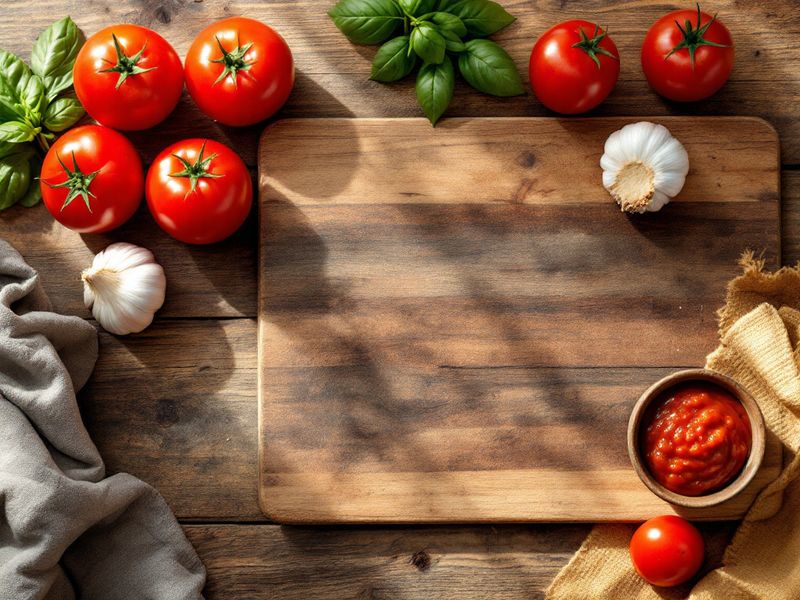 AI-generated illustration: Fresh and natural ingredients for Mutti.