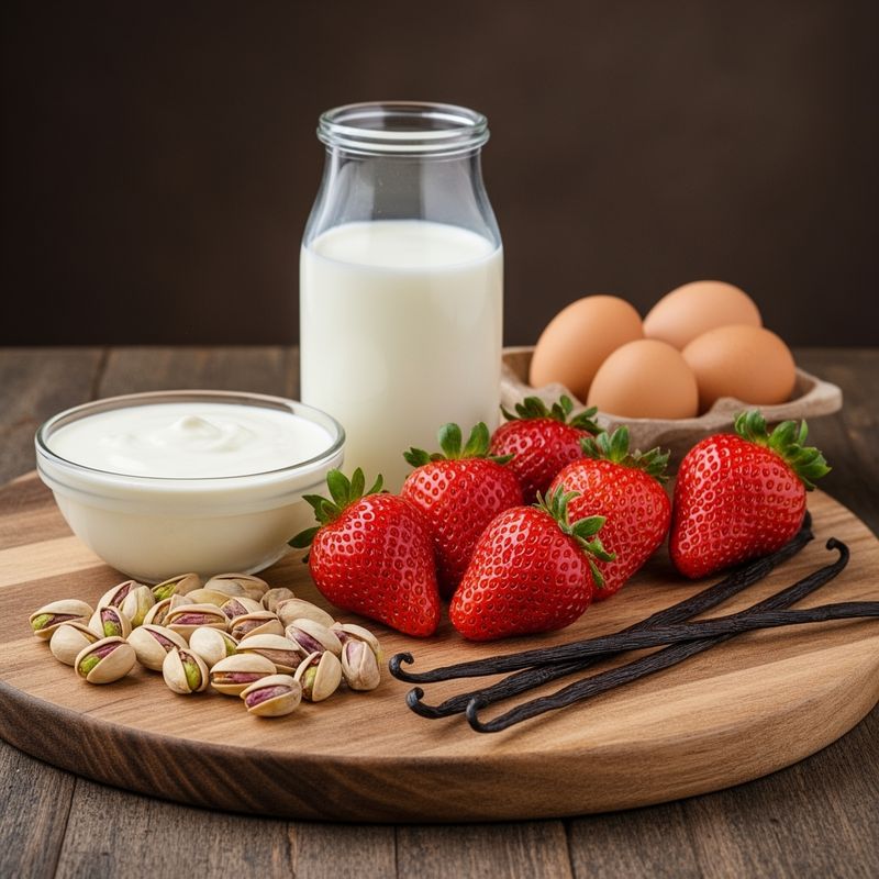 Fresh, high‑quality ingredients used in artisan ice cream.