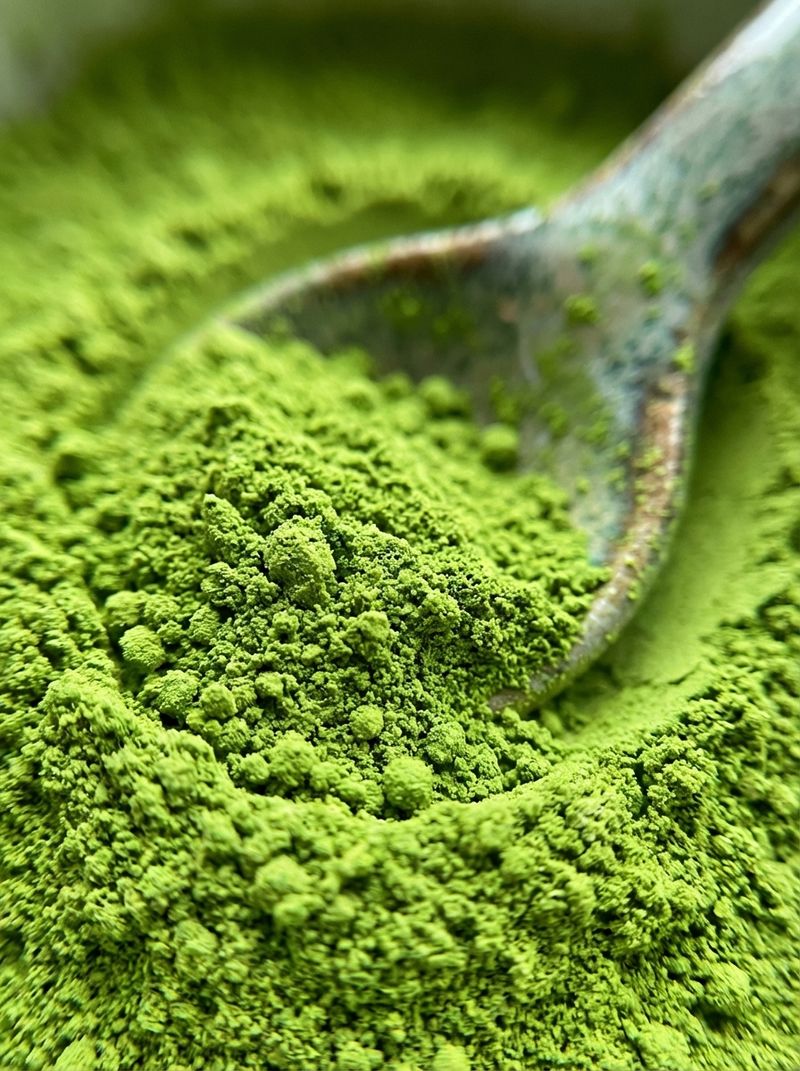 Close-up detail showing the texture of Green Tea Matcha.