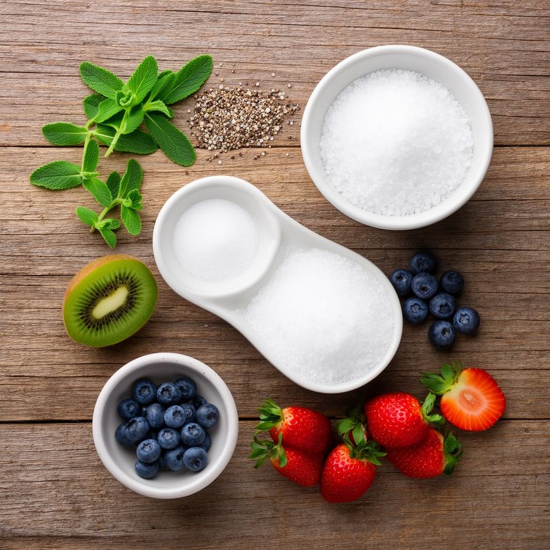 Stevia e eritritolo con frutta fresca: un abbinamento salutare e delizioso