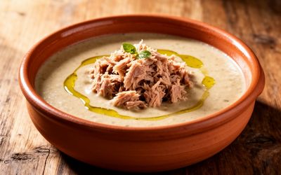 Tuna Soup with Olive Oil and Veggies