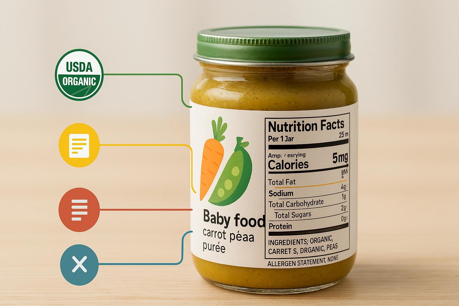 How to read baby food labels: quick and safe guide