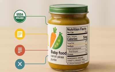 How to read baby food labels: quick and safe guide