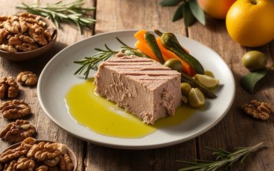 Natural Tuna with Olive Oil and Vegetables
