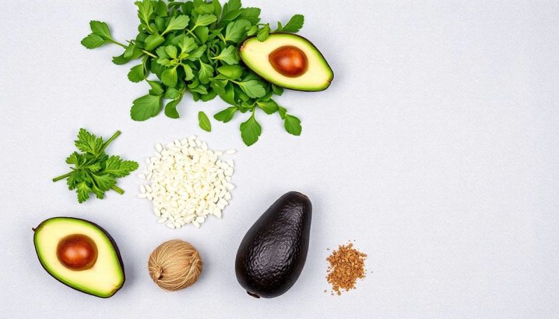 Ingredienti freschi per Acido ascorbico e conservazione.