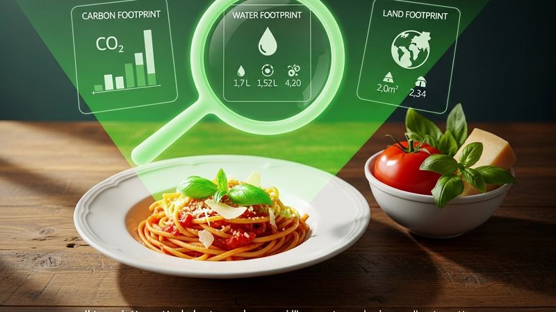 Il tuo piatto sotto la lente verde: scopri l’impronta ecologica.