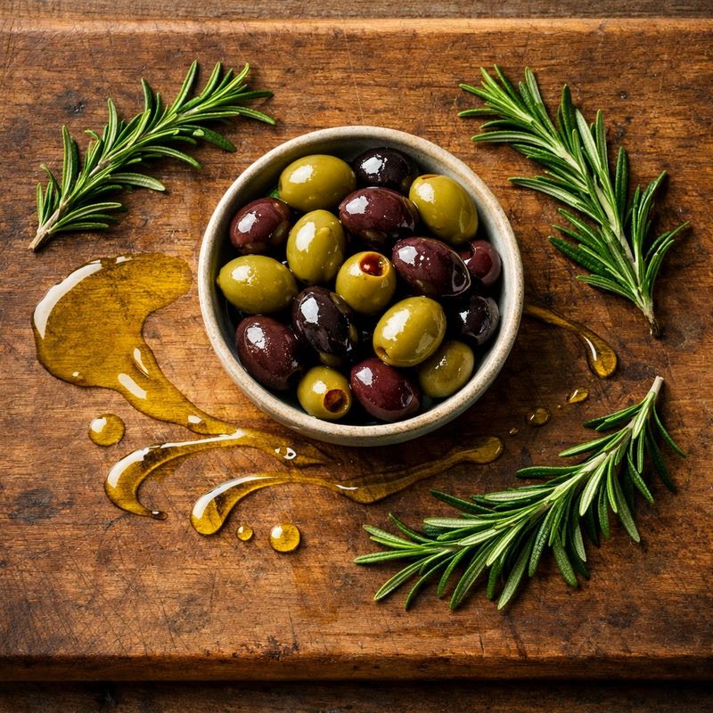 Ingredienti per Olio d'oliva extravergine e vergine.