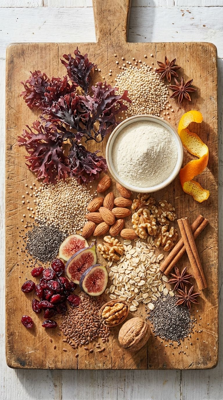 Fresh ingredients for making homemade carrageenan.
