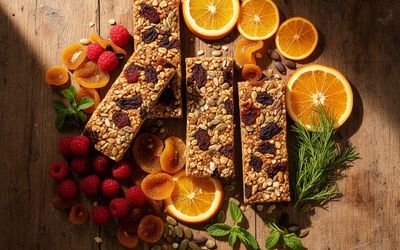 Energy Bars with Dried Fruit