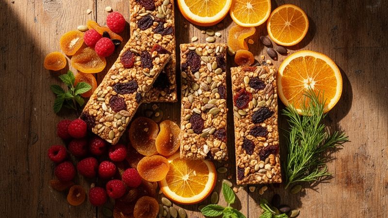 Energy Bars with Dried Fruit - cover
