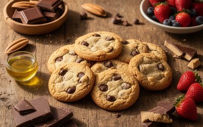 Palm Oil and Chocolate Cookies