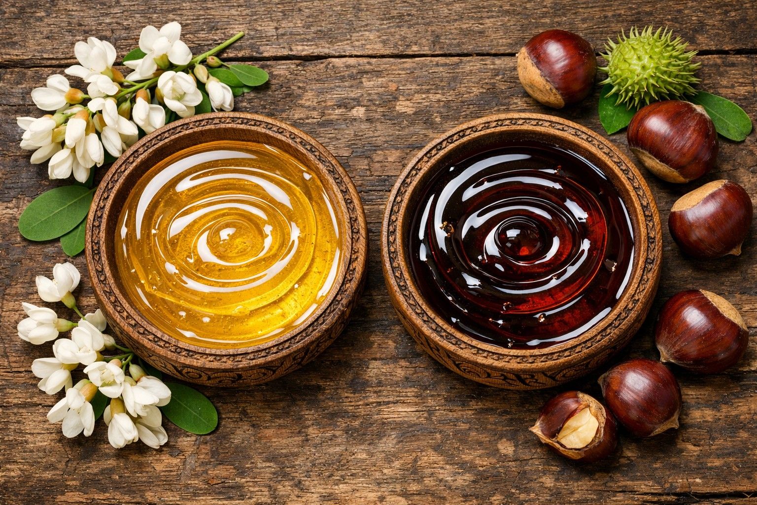 Acacia Honey vs Chestnut Honey